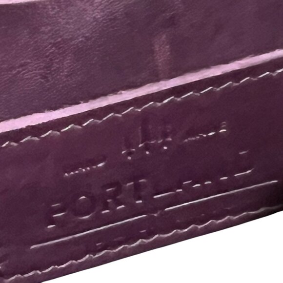 Portland Leather Goods Backpack Purse In Plum Purple With Gold Zippers & Adjusta - Picture 3 of 14